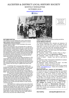 Alcester & District Local History Society Monthly