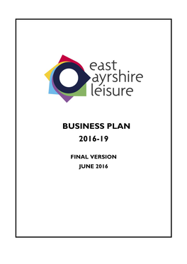 Business Plan 2016-19