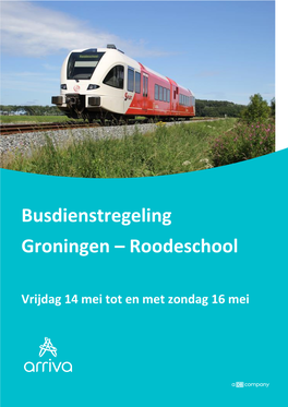 Busdienstregeling Groningen – Roodeschool