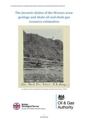 The Jurassic Shales of the Wessex Area: Geology and Shale Oil and Shale Gas Resource Estimation