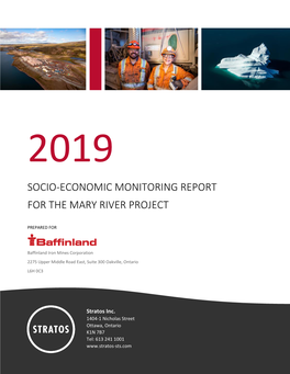 Socio-Economic Monitoring Report for the Mary River Project | Page Ii