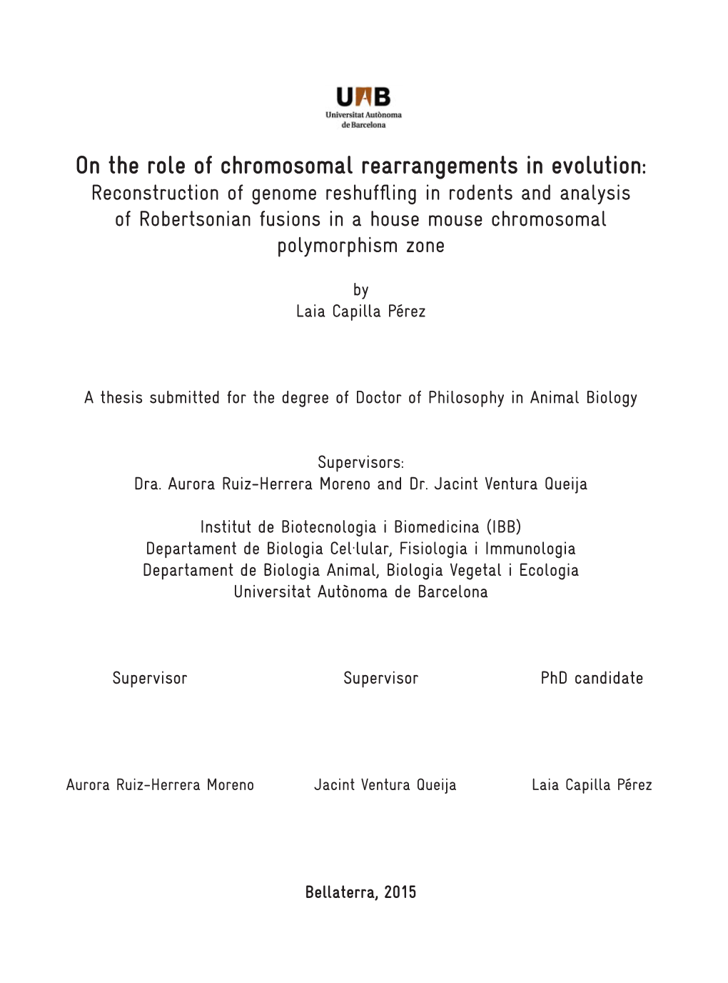 On the Role of Chromosomal Rearrangements in Evolution