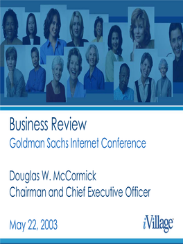 Business Review Goldman Sachs Internet Conference