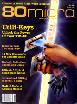 80 Microcomputing Magazine November 1984
