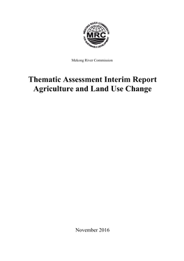 Agriculture/Land Use Change