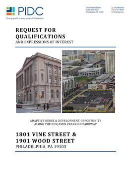 Request for Qualifications 1801 Vine Street & 1901