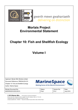 Fish and Shellfish Ecology Volume I