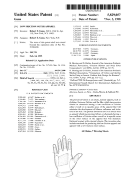 United States Patent (19) 11 Patent Number: 5,829,057 Gunn (45) Date of Patent: *Nov