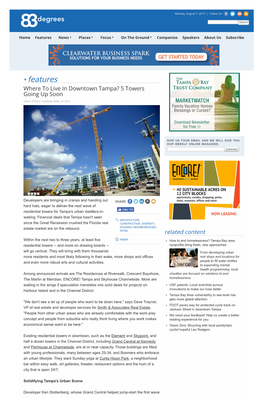 Where to Live in Downtown Tampa? 5 Towers Going up Soon