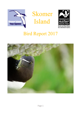 Skomer Island Bird Report 2017