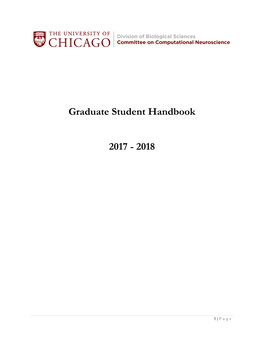 Graduate Student Handbook 2017