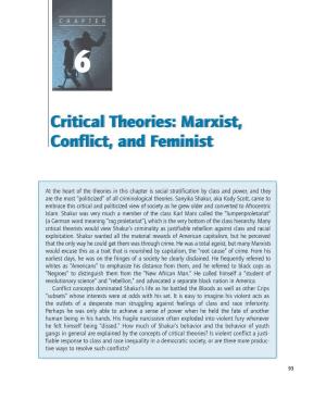 Marxist, Conflict, and Feminist 95
