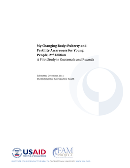 My Changing Body: Puberty and Fertility Awareness for Young