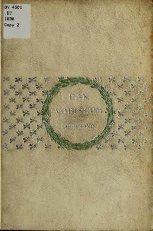 PAX VOBISCUM, by Henry Drummond