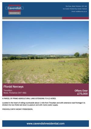 Ffordd Nercwys Treuddyn, Offers Over Mold, Flintshire CH7 4BG £75,000