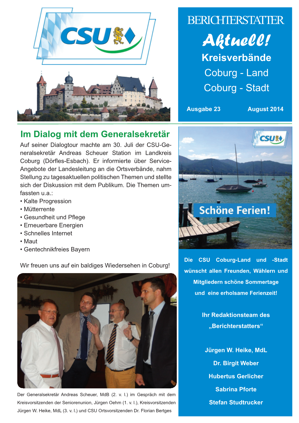 Ausgabe 23 August 2014