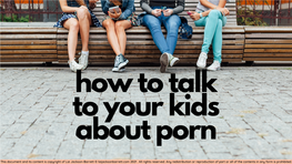 How to Talk to Your Children About Pornography
