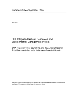 Integrated Natural Resources and Environmental Management Project
