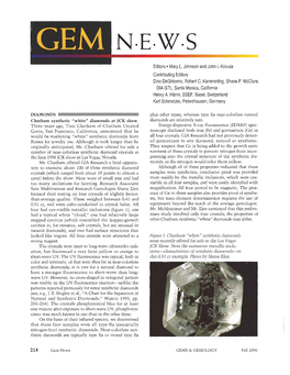 Fall 1996 Gems & Gemology Gem News