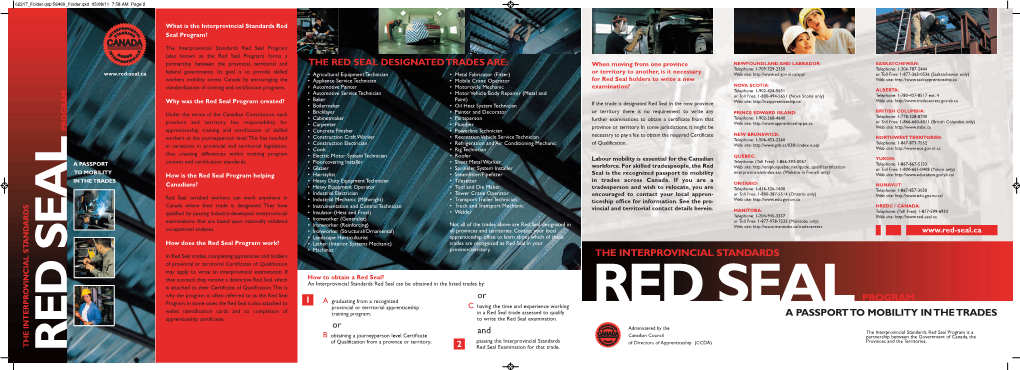 Red Seal Brochure
