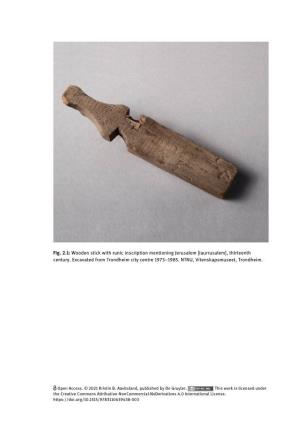 Wooden Stick with Runic Inscription Mentioning Jerusalem [Iaurrusalem], Thirteenth Century