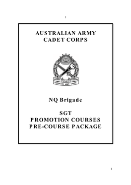SGT Pre Courses Study Notes