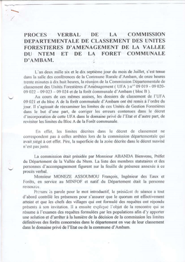 Proces Verbal De Commission Departementale De