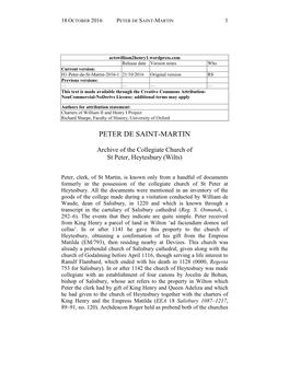 Peter De Saint-Martin 1