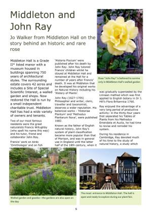 Middleton and John Ray Jo Walker from Middleton Hall on the Story Behind an Historic and Rare Rose