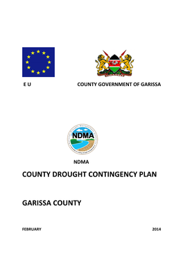 County Drought Contingency Plan Garissa County