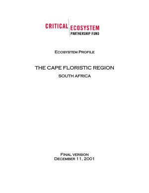 The Cape Floristic Region