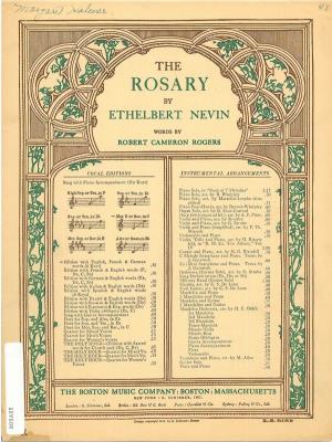 ROSARY 3 LE ROSAIRE DER ROSENKRANZ ROBERT CAMERON ROGERS Fre,,,,!> Version by Mme