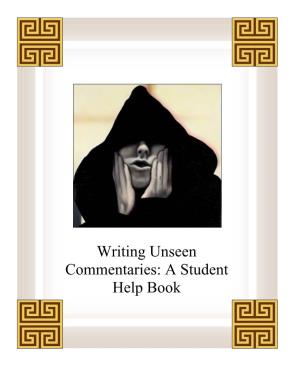 Unseen Commentaries: a Student Help Book