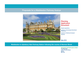 Proposals for a Waddesdon Parkway Avenue