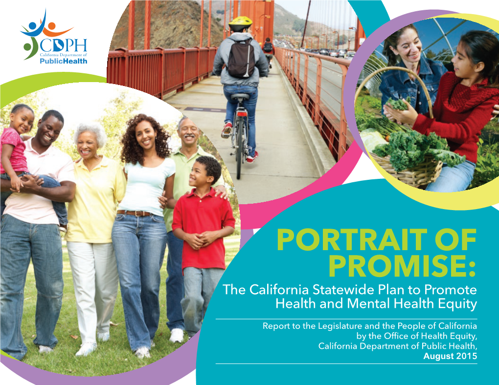 PORTRAIT of PROMISE: the California Statewide Plan to Promote Health and Mental Health Equity
