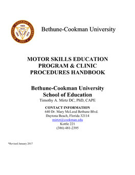 Motor Skills Education Program & Clinic