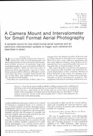 A Camera Mount and Lntervalometer for Small Format Aerial Photography