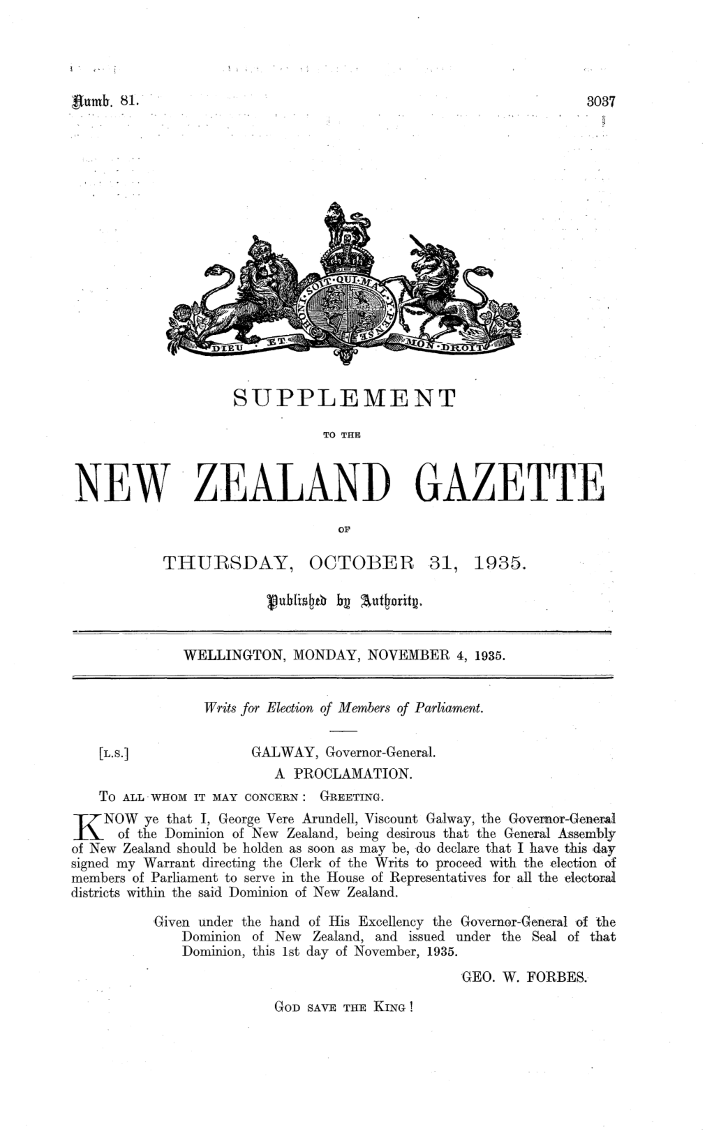Zealand Gazette