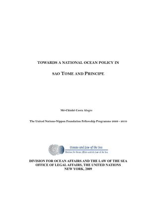 Towards a National Ocean Policy in Sao Tome And