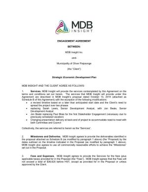 MDB Insight Inc. -And- Municipality of Oliver Paipoonge (The “Client”)
