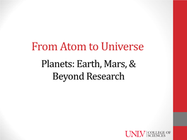 Planets: Earth, Mars, & Beyond