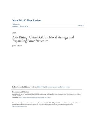 China's Global Naval Strategy and Expanding Force Structure