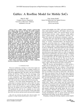 Gables: a Roofline Model for Mobile Socs