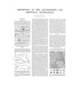 Description of the Leaven Worth and Smithville Quadrangles