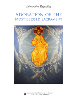 Information Regarding Adoration