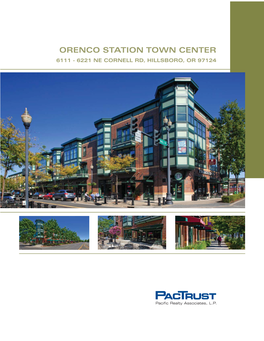 Orenco Station Town Center 6111 - 6221 Ne Cornell Rd, Hillsboro, Or 97124 Orenco Station Town Center