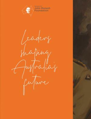 Leaders Shaping Australia's Future
