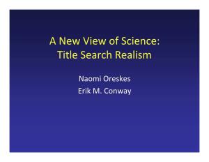 Title Search Realism