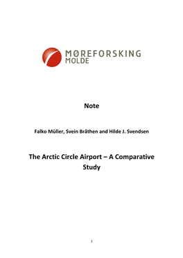 Note the Arctic Circle Airport – a Comparative Study