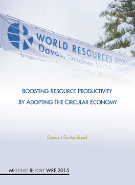 Boosting Resource Productivity by Adopting the Circular Economy